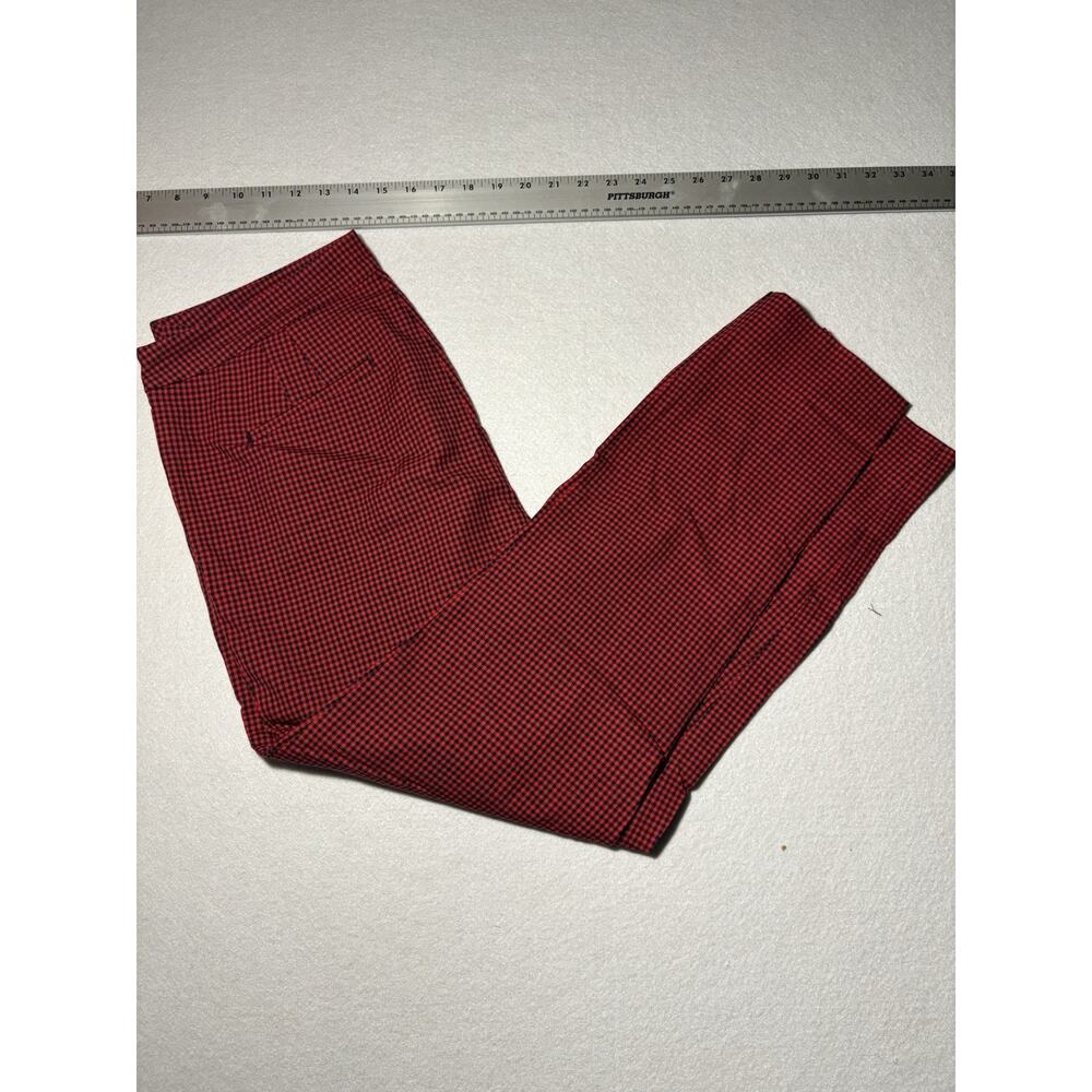 Talbots Chatham Ankle Pants Red And Black Checkered Women’s Size 10